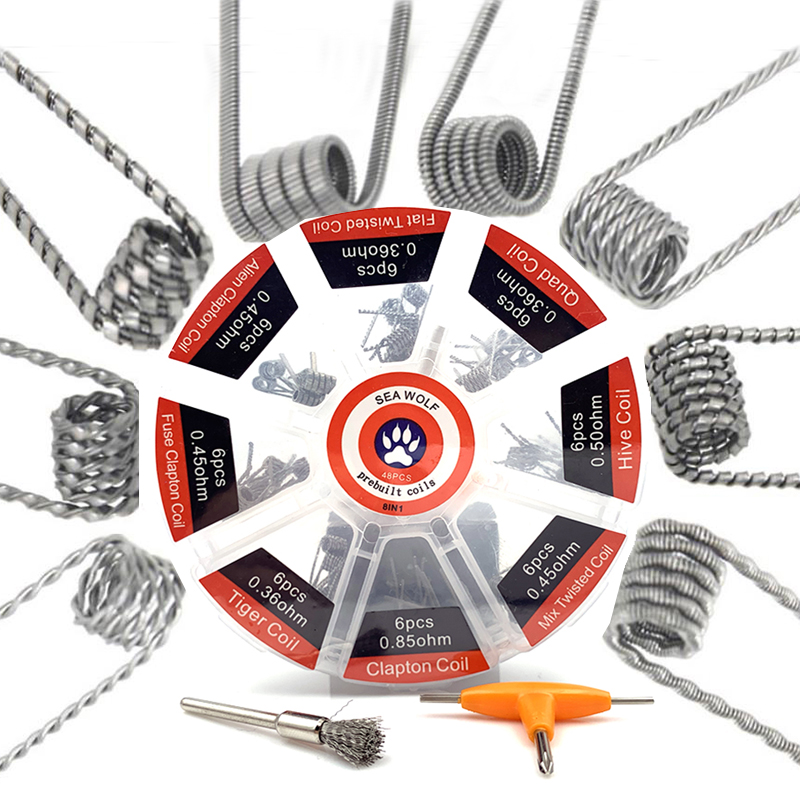 Clapton Wire Pre Built - Koil Pra-rakit 8 Jenis Alien Clapton