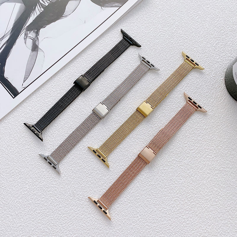 Mesh Coil Strip - Tali Jam Tangan Logam Tipis Premium