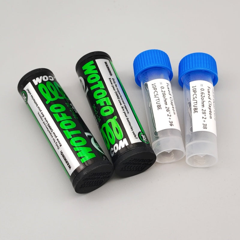Clapton Wire Pre Built - Ni80 Dual Core Fused Clapton Heating
