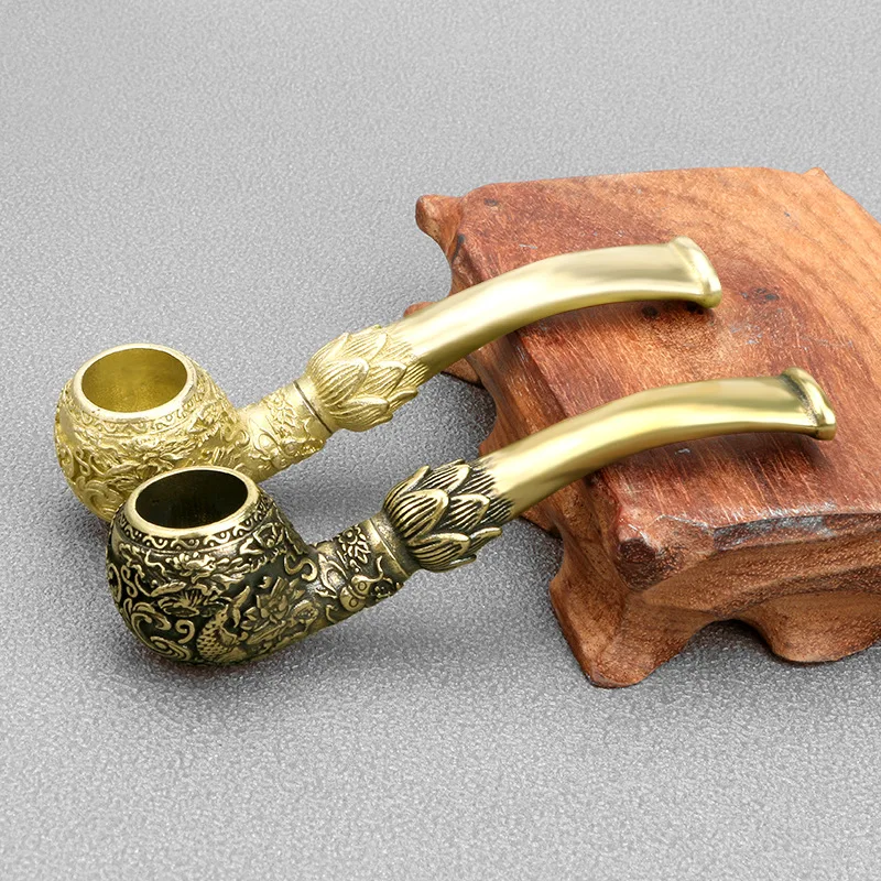 Vape Decoration - Antik Ukiran Tangan Ikan Mas Kuningan