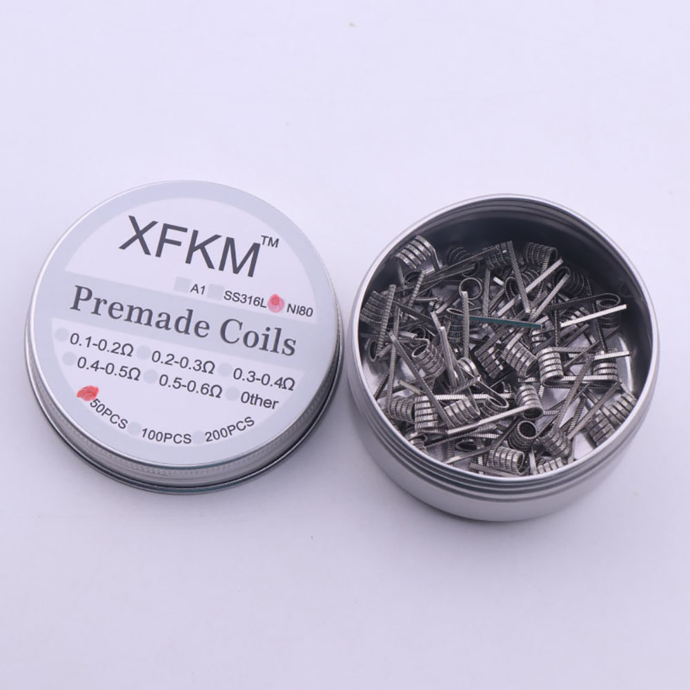 Clapton Wire Pre Built - NI80 50/100 gulungan 3mm Diameter dalam