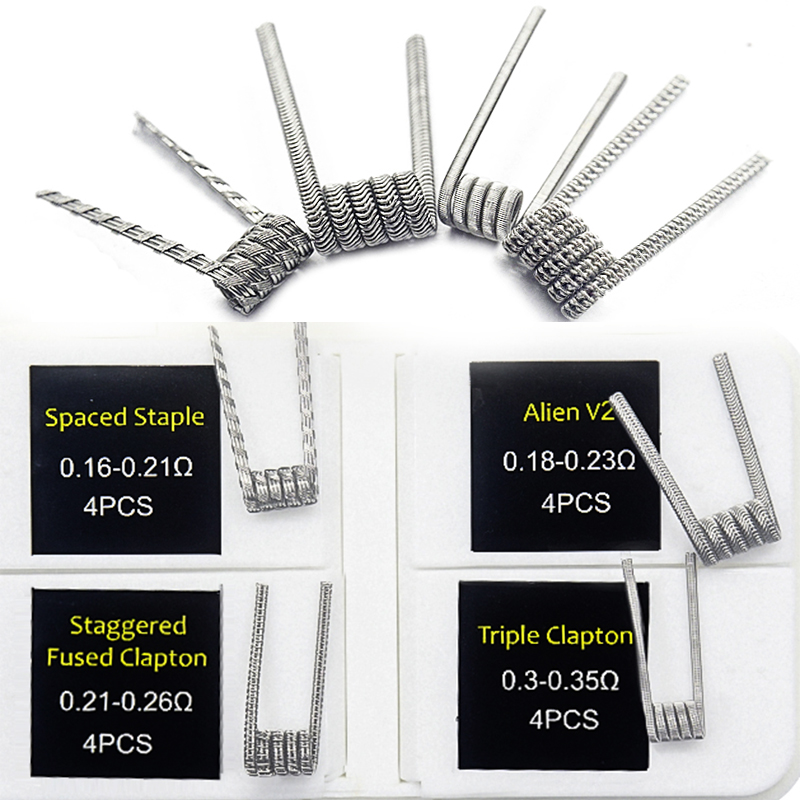 Clapton Wire Pre Built - 16 Buah NI80 Kumparan Bawaan Clapton