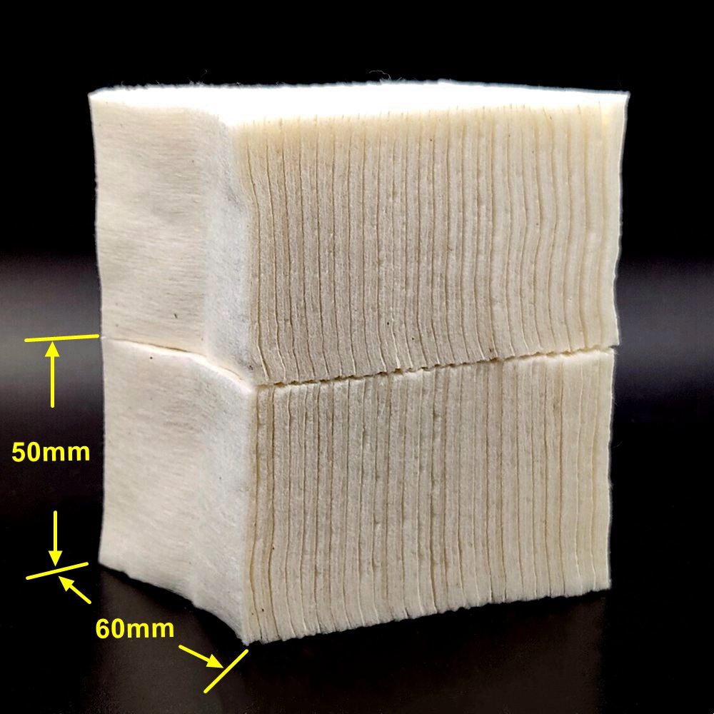 Cotton Wick Organic - 300/100/50PCS Kapas Organik 100% Katun 50x60mm