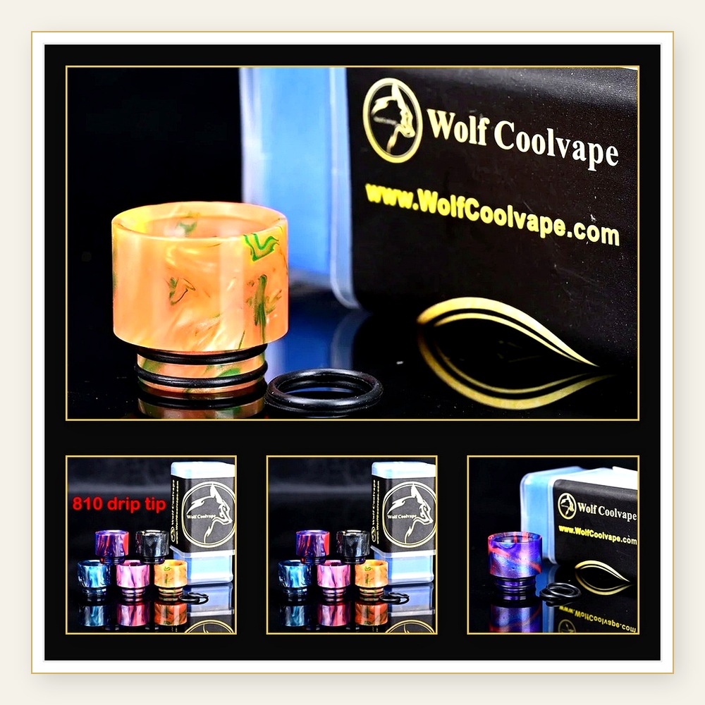 Wolfcoolvape 810 Drip Tips - S - Drip Tip Resin ulasan dan harga