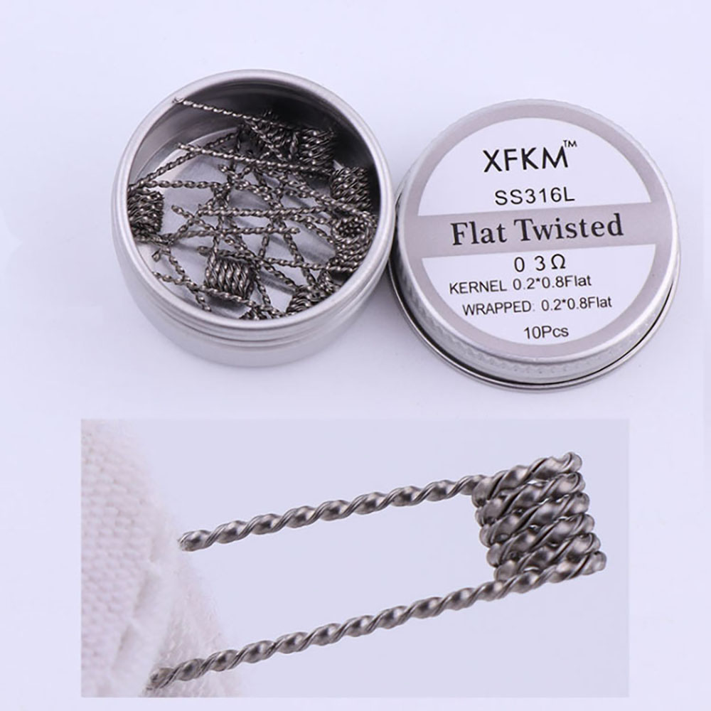 SS316L 10 buah/kotak gulungan  - Clapton Wire Pre Built ulasan dan harga