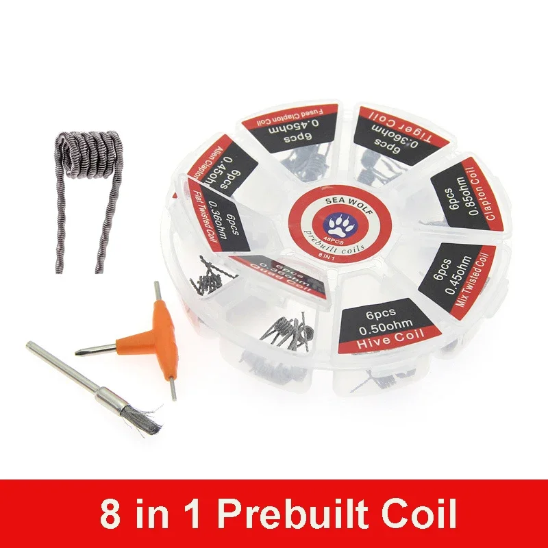 Koil Pra-rakit 8 Jenis Alien C - Clapton Wire Pre Built ulasan dan harga