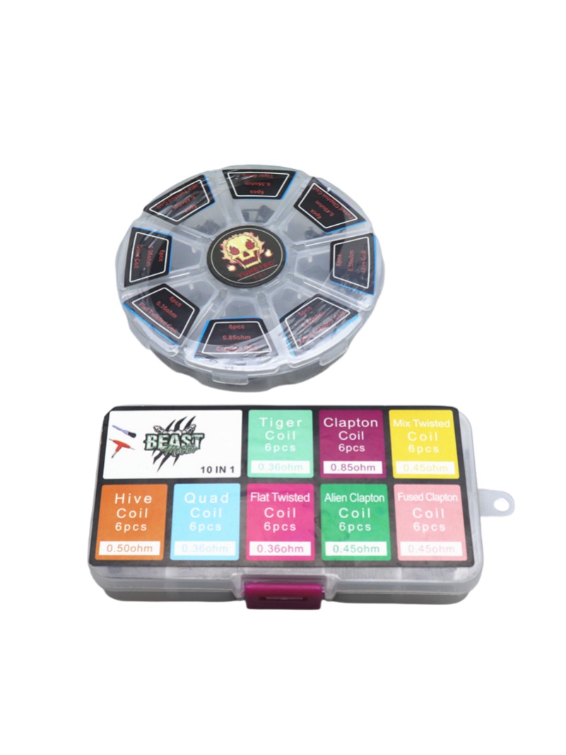 48Pcs/Set Pre Built Coils RTA  - Clapton Wire Pre Built ulasan dan harga
