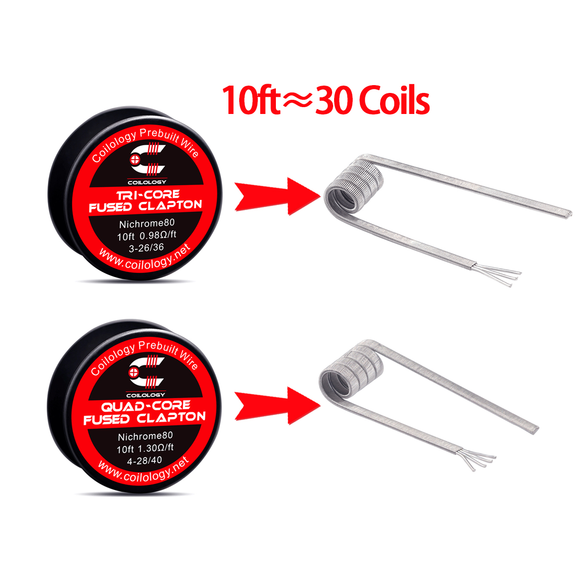 10 kaki kawat pra-buat Tricore - Clapton Wire Pre Built ulasan dan harga