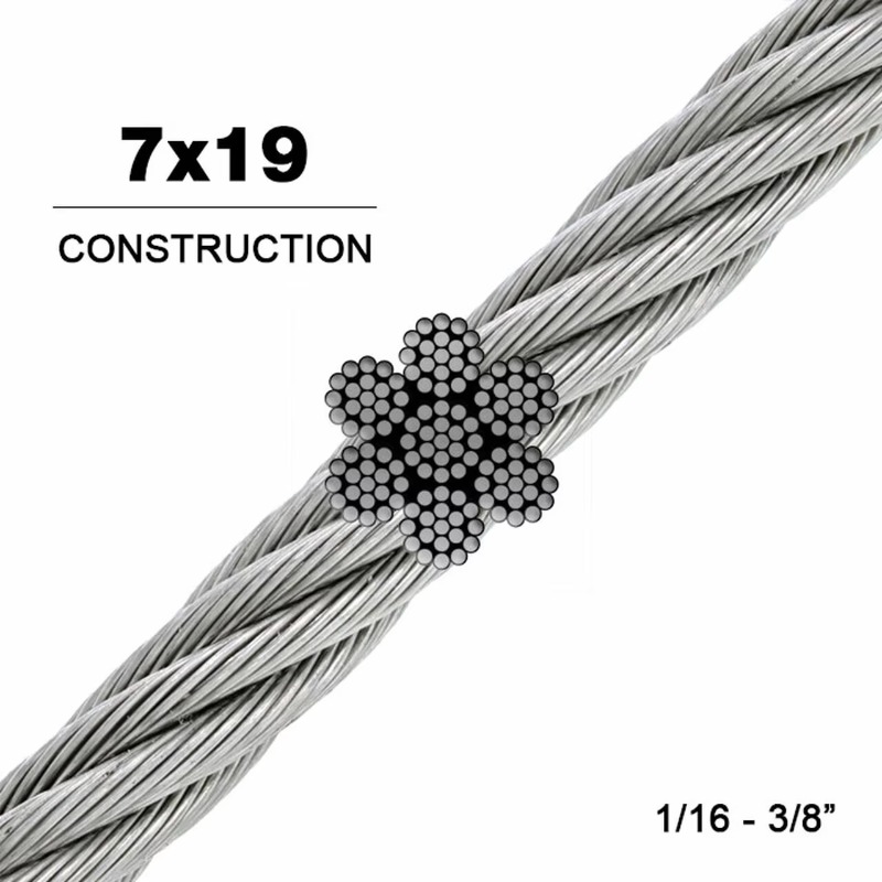 Kawat Baja 7X19 Diameter 3.18m - Stainless Wire Ss316 ulasan dan harga
