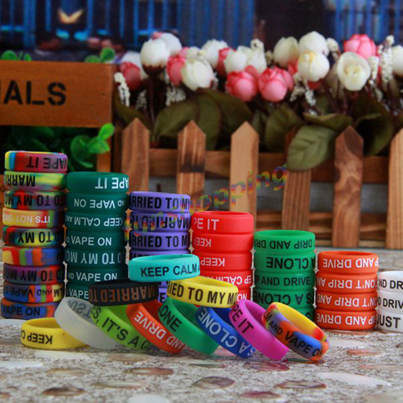 10 Buah/Lot Cincin Antiselip W - Vape Band Silicone ulasan dan harga