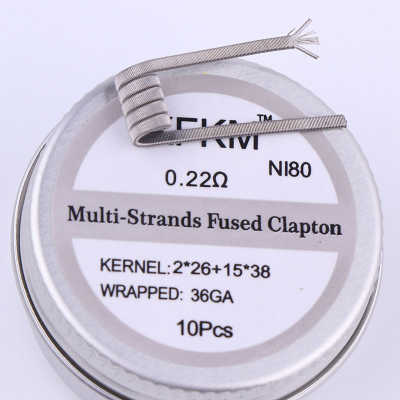 Baru XFKM 10 Buah/Kotak NI80 G - Clapton Wire Pre Built ulasan dan harga