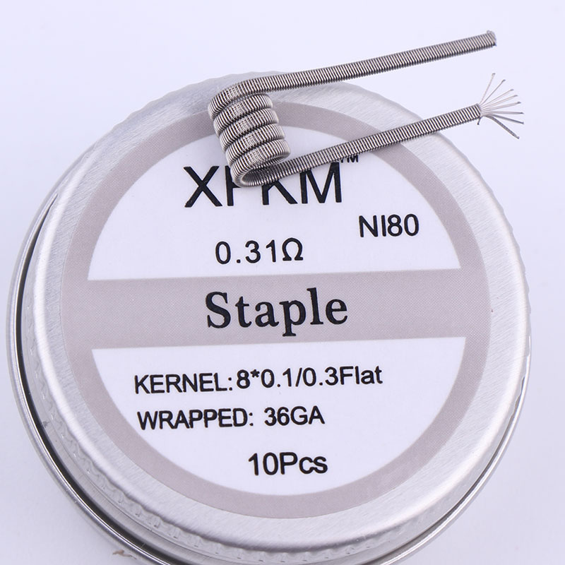Baru XFKM 10 Buah/Kotak NI80 G - Clapton Wire Pre Built ulasan dan harga