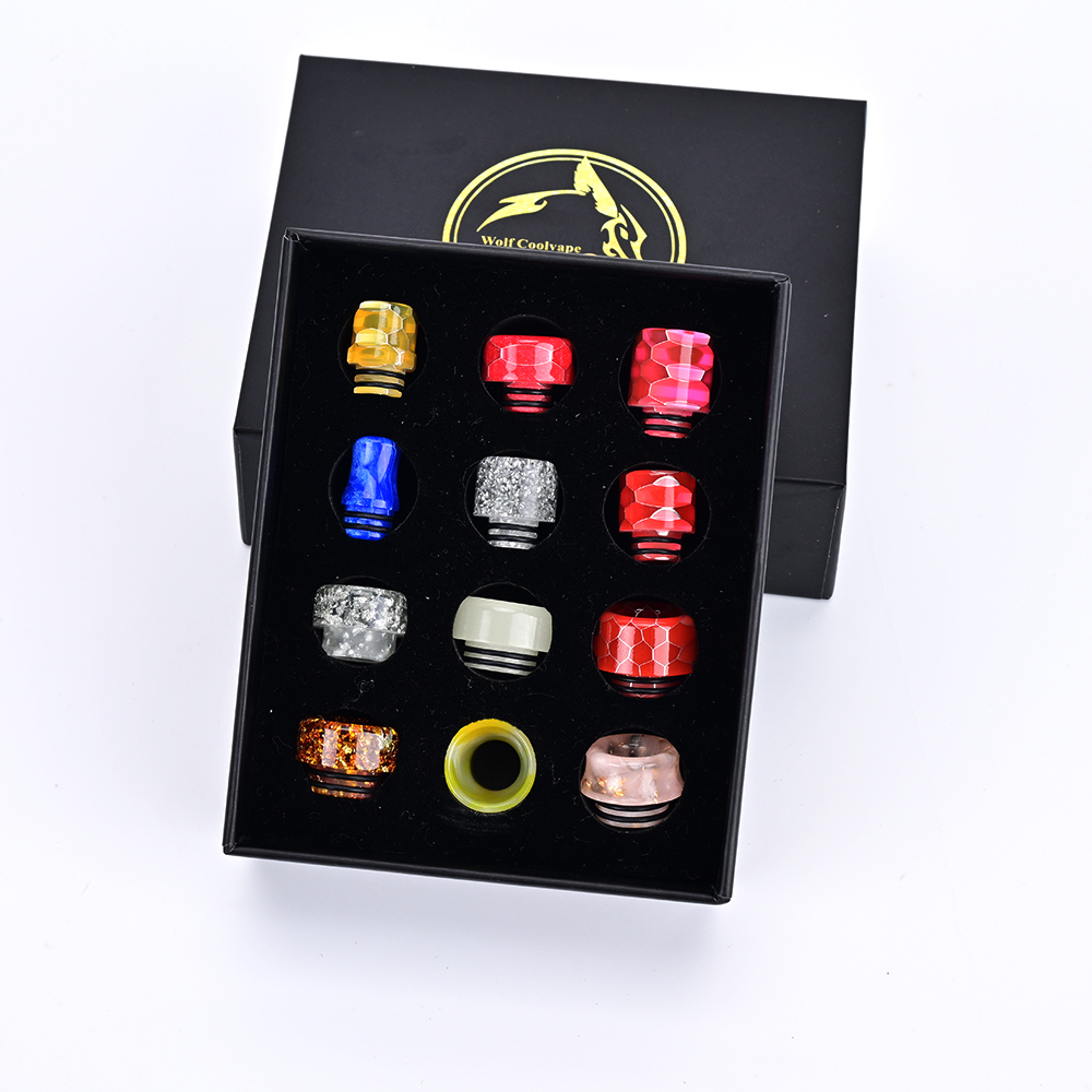 12 buah 810 drip tip 510 drip  - Drip Tip Resin ulasan dan harga